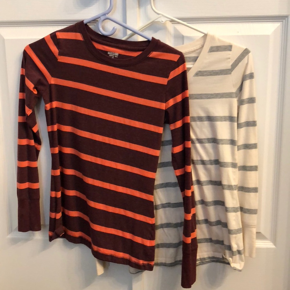 2 Mossimo Long Sleeved Fitted T’s